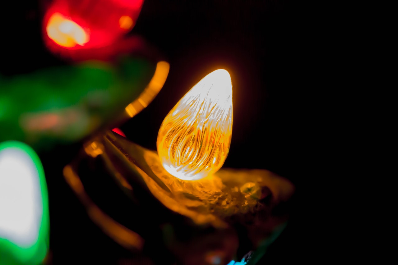 Preparing to hang christmas lights on siding