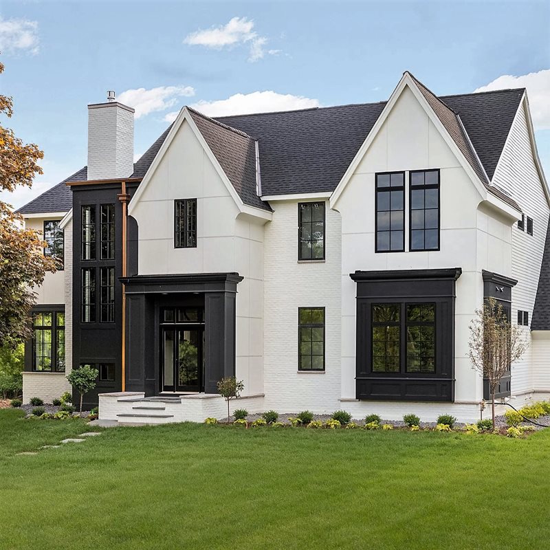 modern tudor transitional architecture